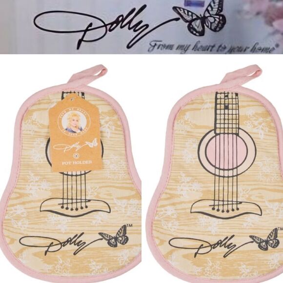 Dolly Parton Guitar Country Pot Holder - Picture 1 of 7